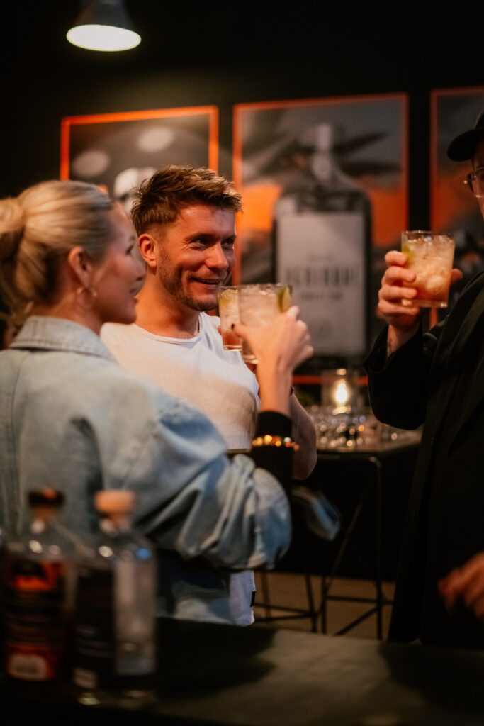 Conference group on a distillery tour and tasting at Peninuki Distillery, Tartu